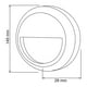 thumbnail image 5 of Lampara Muro Led 1w Luz Blanca Neutra Hled-804, 5 of 5