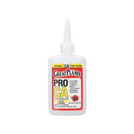 Pro CA+ Glue 2 oz Medium Multi-Colored (Best Glue For Foam Rc Planes)