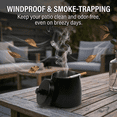 thumbnail image 4 of Ashtray with Lid Outdoor Ashtray Ashtray with Cover Outdoor Ashtray Suitable for Home Office and Party, 4 of 6