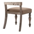 thumbnail image 6 of Dining Chairs Birmingham Script Printed Driftwood Finish Dining Chair with Nail head, Set of 2,Fabric Dining Chairs, 6 of 7