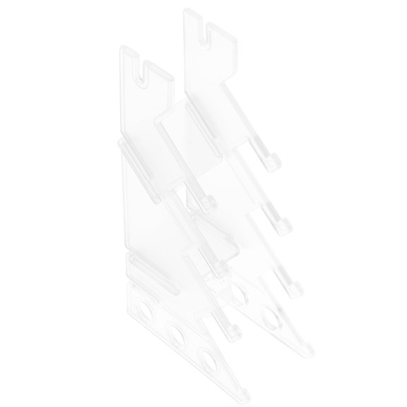 Worgeous Finger Skateboard Clear Plastic Display Stand Storage Rack Space Saving Organizer for Finger Skates Easy Assembly Ideal for Collectors and Unique Design