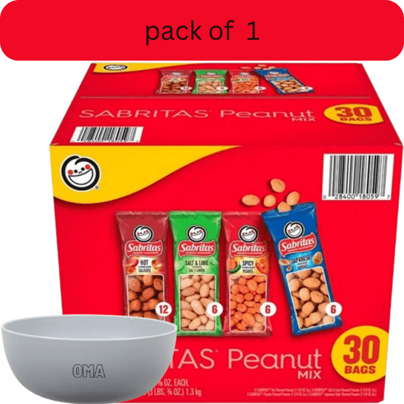 Sabritas Variety Pack Peanuts, 30 pk with bowl by OMA