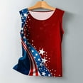 thumbnail image 4 of GERsome 4th of July Patriotic Tank Tops for Women Summer Sleeveless Loose Fit Tops American Flag Crew Neck T-Shirts S-5XL, 4 of 5