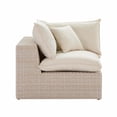 thumbnail image 2 of Cali Natural Wicker Outdoor Corner Chair, 2 of 9