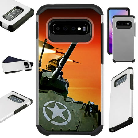 Compatible Samsung Galaxy S10 S 10 5G (2019) Case Hybrid TPU Fusion Phone Cover (War