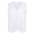 thumbnail image 3 of TOPTIE Adult Volunteer Activity Vest Supermarket Uniform Vests Clerk Workwear-White-3XL, 3 of 5