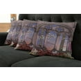 thumbnail image 5 of Ambesonne Gothic Throw Pillow Cover 4 Pack, Secret Garden, 24", Lilac Grey Blue, 5 of 5