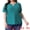 Cyan, variant on DARING DIVA Women's Plus Tops Hollow Casual V Neck Summer Blouse Shirts 1X Navy Blue