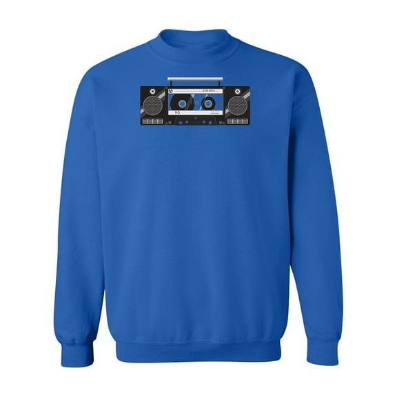 Vintage Cassette Player Sweatshirt Men -Image by Shutterstock, Male XX-Large