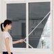 thumbnail image 5 of Mosquito Net Door Window Screen Mesh, Indoor Fly Screen, 1.5x1.3m 3PC, Foldable Portable, High-Density Mesh, for Bedroom, Effective Insect Barrier, UV Resistant, Easy Installation, Black, 5 of 7