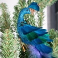 thumbnail image 5 of Christmas Tree Simulation Long Tail Blue Peacock Natural Feathers Crafts Blue Peacock Feathers Simulation Bird Christmas Tree Decorations Crafts Natural Feathers Christmas Holiday Birthday Gift, 5 of 11