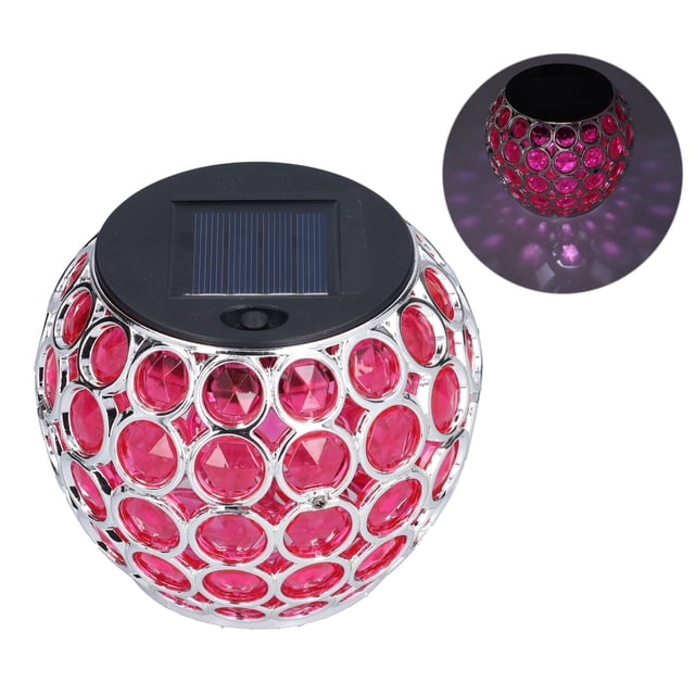 Luz alimentada por energía solar, lámpara ambiental de punto ondulado, luz de paisaje para jardín al aire libre, patio de césped