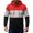 Red, variant on Turilly Hoodies Mens Slim Color Block Pullover Hoodie Long Sleeve Casual Daily Wear Sweatshirt