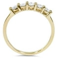 thumbnail image 2 of Pompeii Five Stone Ring Wedding Band Round Diamond SI .50Ct in White Yellow or Rose Gold, 2 of 3