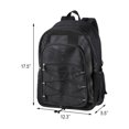 thumbnail image 2 of Mochila de malla resistente, mochila universitaria transparente, mochila escolar de malla translúcida con cómodas correas elásticas acolchadas, para viajar, nadar, playa, deportes al aire libre, negr TUNC Sencillez, 2 of 5