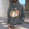thumbnail image 3 of MITCOWBOYS Chandails à Capuchon pour Hommes Automne Manches Longues Sweat à Capuche Imprimé Halloween Graphique 3TG (Gris), 3 of 4