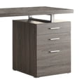 thumbnail image 3 of Coaster Home Furniture Home Office File Drawer Writing Desk, Weathered Gray, 3 of 5