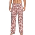 thumbnail image 2 of Picia Rose Gold Abstract Spots Mens Soft Woven Cotton Elastic Waistband Sleep Pajama Pant Lounge Sleep Pant With Pockets And Drawstring-X-Large, 2 of 9