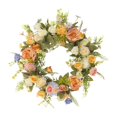 thumbnail image 1 of Corona de Primavera para Puerta de Entrada Corona de Flores Artificiales Decoración de Guirnaldas 18 en para Balcón de La Casa, 1 of 9