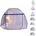 thumbnail image 3 of Mosquitera plegable de tres puertas, mosquitera de yurta mongol, cúpula, mosquitera, techo colgante, dormitorio, cama doble, dosel Sweethay JJ65377-08B, 3 of 7