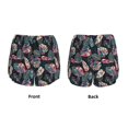 thumbnail image 5 of Lsque Colorful Tropical Leaves Printed Women's Running Shorts with Liner Pockets,Elastic Quick Dry Workout Athletic Gym Yoga Shorts,Womens High Waist Shorts-Large, 5 of 9