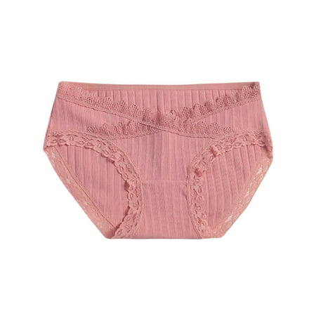 

Aayomet Briefs For Women Women Panties Pink Lace Transparent Hollow Out Underwear Comfort Seamless Low Waist Briefs Lingerie Lenceria Thong A M