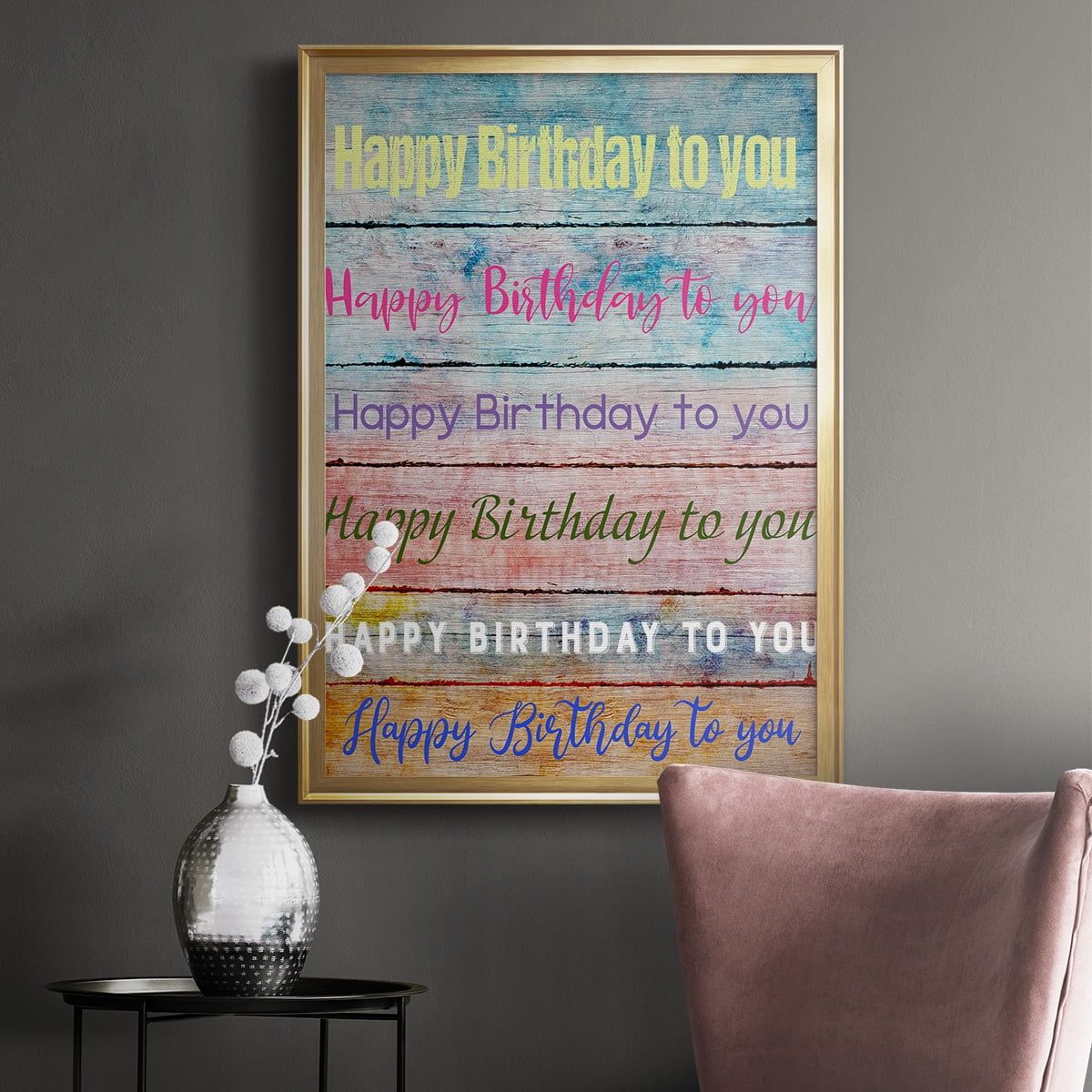 Birthday Song Premium Framed Print - Ready to Hang