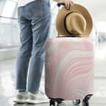thumbnail image 2 of Pink Gold Wave Marble Luggage Cover Fashion Suitcase Cover Baggage Covers Fit 25-28 Inch Luggage (Go Travel), 2 of 5