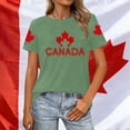 thumbnail image 2 of Gyexs T-Shirt Graphique Patriotique pour Femmes, Tenue Décontractée d'Été, Confortable, à Manches Courtes, Col Rond (Vert et TTTG), 2 of 4