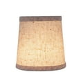 thumbnail image 5 of Aspen Creative 32832-5 Small Hardback Empire Shape Chandelier Clip-On Lamp Shade Set (5 Pack), Transitional Design in Flaxen, 5" bottom width (4" x 5" x 5"), 5 of 7