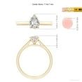thumbnail image 5 of ANGARA Natural 1 Ct. Diamond Solitaire Engagement Ring in 14K Yellow Gold for Women (Ring Size: 12), 5 of 10