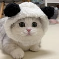 thumbnail image 3 of Visland Chapeau Mignon Animal Chat Chat Lapin Cochon Panda Design Chapeau Amusant Oie Blanche Chapeau Réglable pour Chatons Accessoire de Costume de Fête Festive, 3 of 7