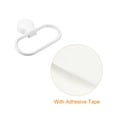 thumbnail image 4 of Uxcell Self Adhesive Oval Towel Ring Wall Mounted ABS Hanging Holder, White, 4 of 6