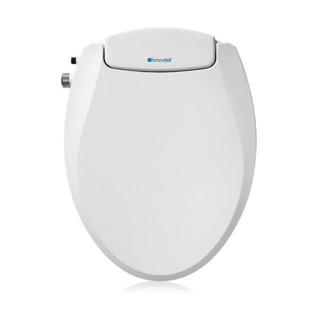 Asiento de inodoro para bidé Brondell Swash, no eléctrico, blanco, redondo