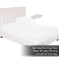 thumbnail image 5 of Bare Home Quilted Fitted Mattress Pad, Split Head Flex King,, 5 of 6