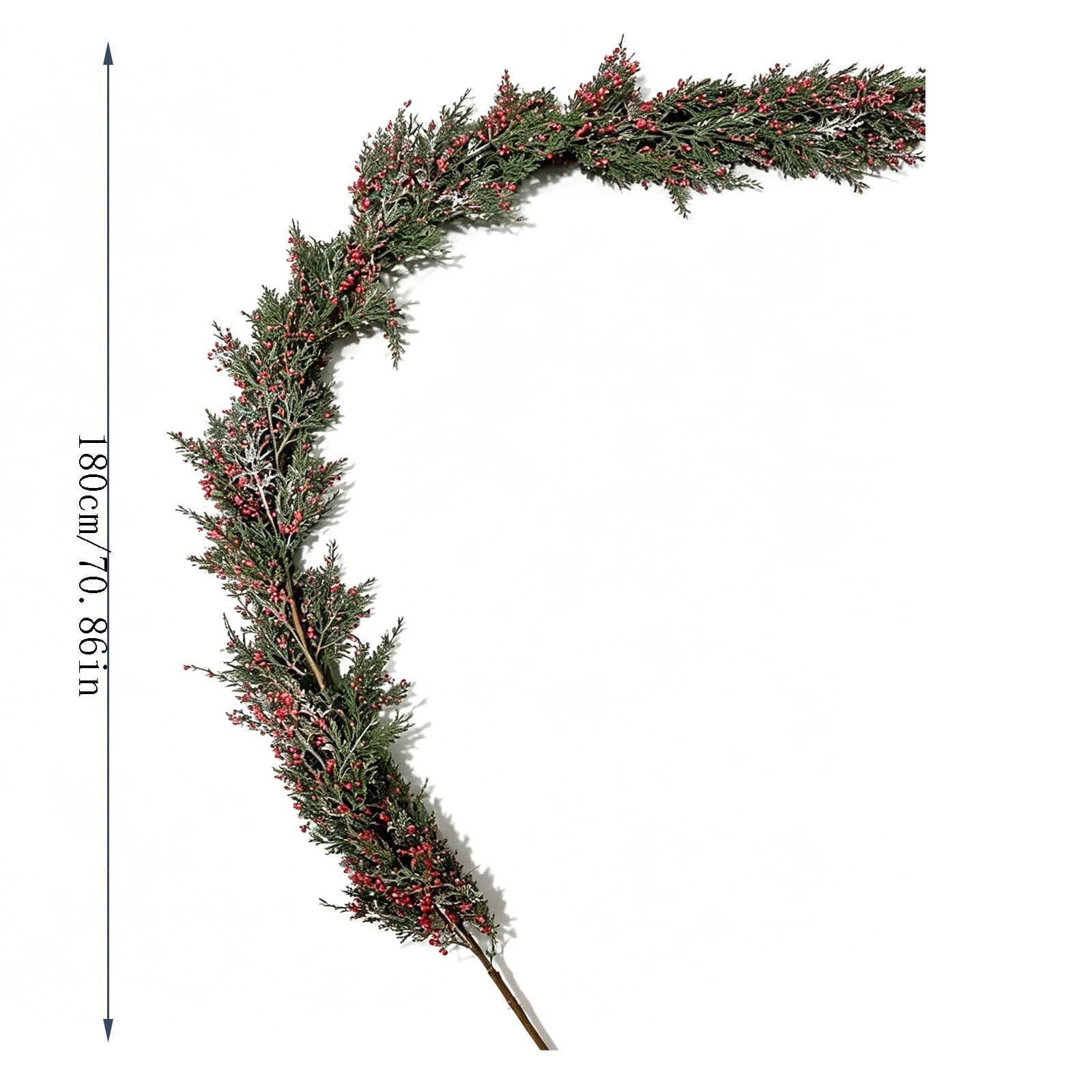 YiJuHui Artificial Leaf Garland, Realistic Fake Vines Hanging Decoration for Party, 70.86in Faux Greenery with Bendable Wire for Wedding Mantel Arch