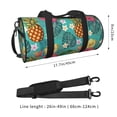 thumbnail image 5 of Sigee Pineapple Printed Multi-compartment Sports Gym Bag for Men and Women Large Capacity Travel Bag, Overnight Bag, 5 of 8