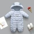 thumbnail image 2 of Bixock Kids Fall Winter Clothes,Toddler Boys and Girls Rompers,Winter Newborn Baby Boys and Girls Plus Velvet Thick Warm Jumpsuit Coat, 2 of 4