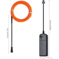 thumbnail image 4 of Wire Neon Light Cord EL Cable Neon Wire For Halloween Christmas Parties And Party Lighting (Orange, 3m), 4 of 6