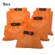 thumbnail image 2 of Naiovety Paquete de 5 bolsas secas impermeables para kayak, Rafting, piragüismo, paquete plegable, portátil, senderismo, natación, bolsa de viaje Deportes acuáticos Naranja Naiovety OD020069-06B, 2 of 6