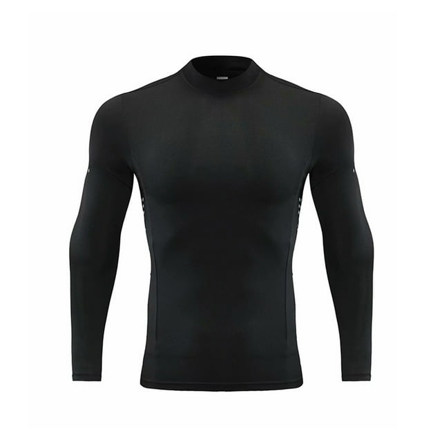 Men's UPF 50+ Long Sleeve Compression Shirts, Water Sports Rash Guard Base Layer, Athletic Shirt