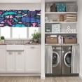 thumbnail image 5 of LALILO Kitchen Curtain Valance With Underwater Animals Rod Pocket Window Curtain 52"x 18" Set of 2, 5 of 5