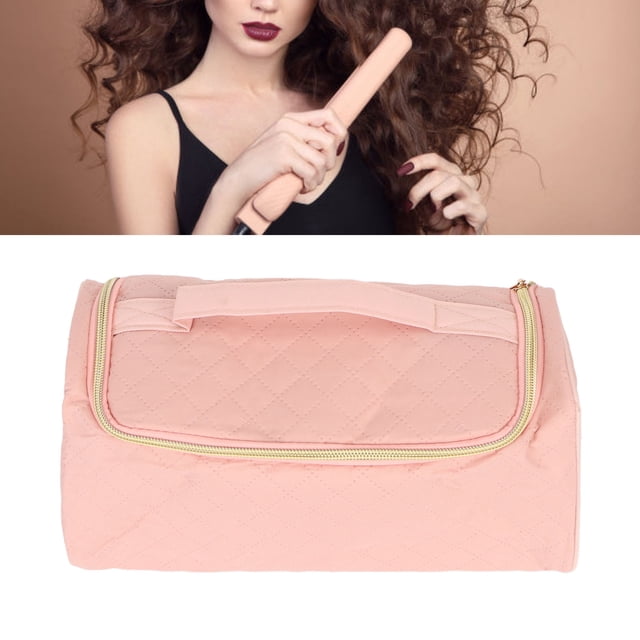 Estuche De Transporte Para Secador De Pelo, Gancho Para Colgar, Bolsa De Almacenamiento Para Rizador De Pelo Con Múltiples Ranuras, Para Tocador Para Difusor