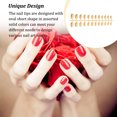 thumbnail image 3 of Nail Art Delicate Removable Artificial Tips Extension Fingernails Artificial Fingernails. Fashion Wraps Manicure Tools Decoration for Girls Type 9, 3 of 5