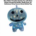 thumbnail image 3 of Blue Glitter Pumpkin Squishy Toy with Slow Rising Transparent Design, Single Pack, for Halloween Party Favors, Relaxation Toy, 3 of 3