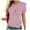 Pink, variant on Lolmot Peace Love Cure Inspirational Letters Print Shirt for Women October Pink Ribbon Breast Cancer Awareness Pullover T-Shirt Tops