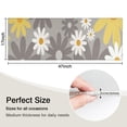 thumbnail image 5 of Gray Daisy Flower Yellow Blooms Pattern Kitchen Rug Mat,Kitchen Runner Rugs Non Skid Washable,Decorative Kitchen Floor Mats for Kitchen,Sink,Laundry,17"X47", 5 of 5