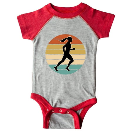 

Inktastic Running Gift Female Runner Gift Baby Girl Bodysuit