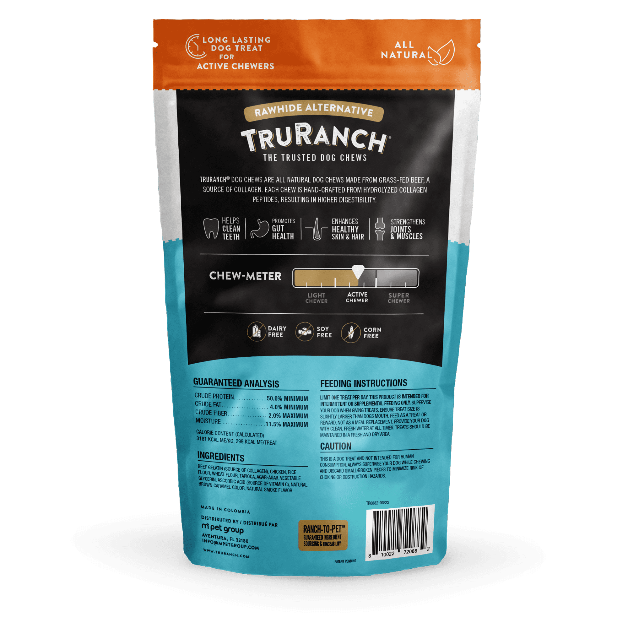 (2 pack) TRURANCH Collagen Rolls - 9" Collagen Rolls for Dogs - Long Lasting Healthy Joint Support Dog Treat - Rawhide Alternative - Skin & Coat Health - Made with Real Chicken, 1 Bag, 3 Count