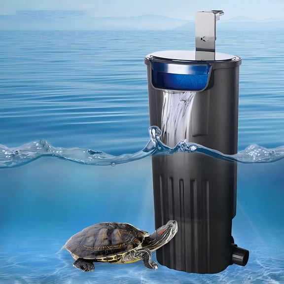 HIBIBUD Tank Filter Large Filter Space Ultra Silent Turtle Tank Filter Fast Effective Filtration for Aquariums Fish Tank